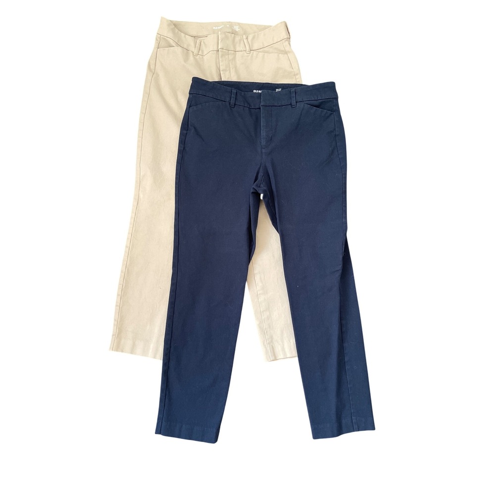 Old Navy Pixie Ankle Pants Size 10 High Rise Secret Smooth Pockets Bundle of 2